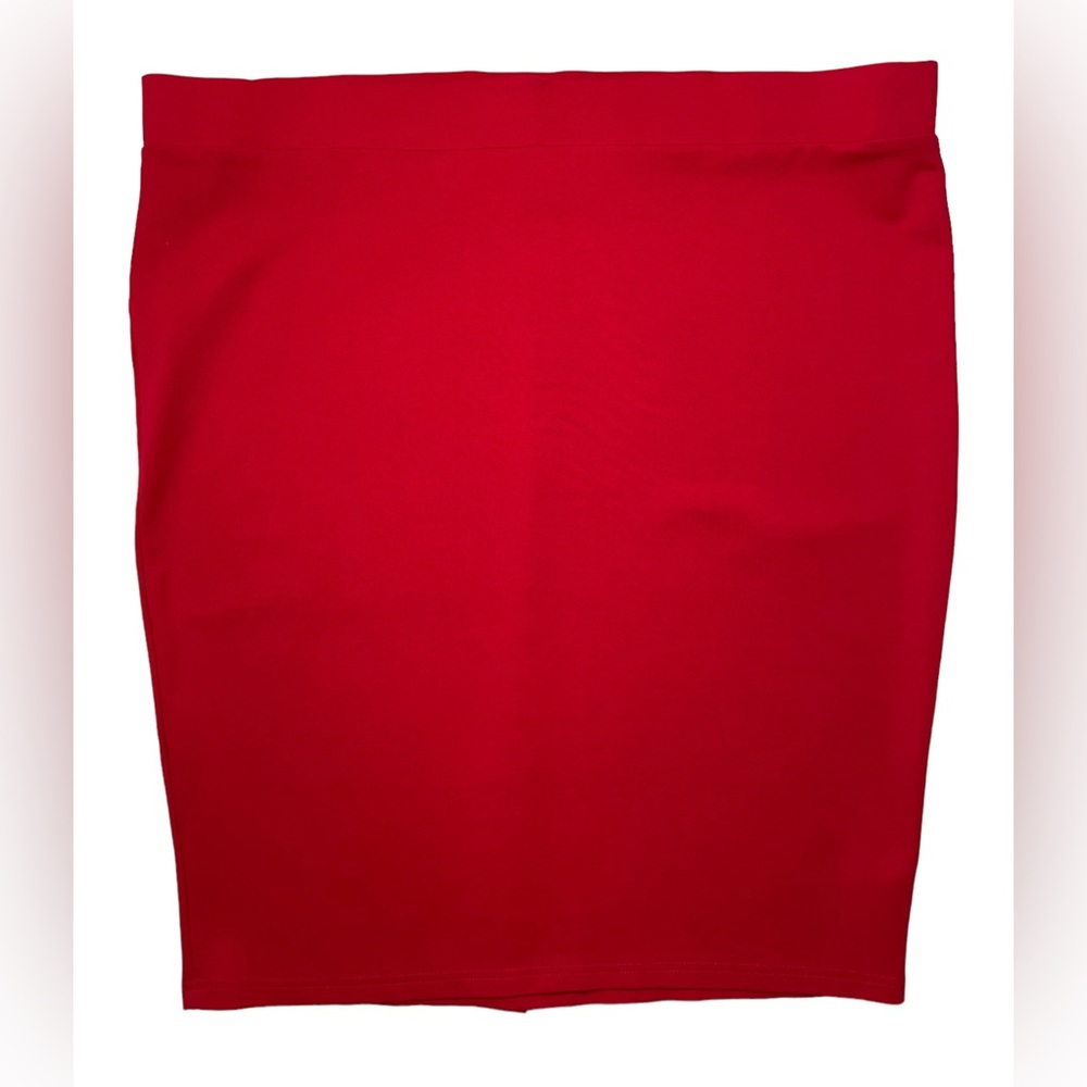 Torrid Red Ponte Pencil Skirt